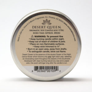 Desert Queen Aromatic Soy Candle (Travel Tin)